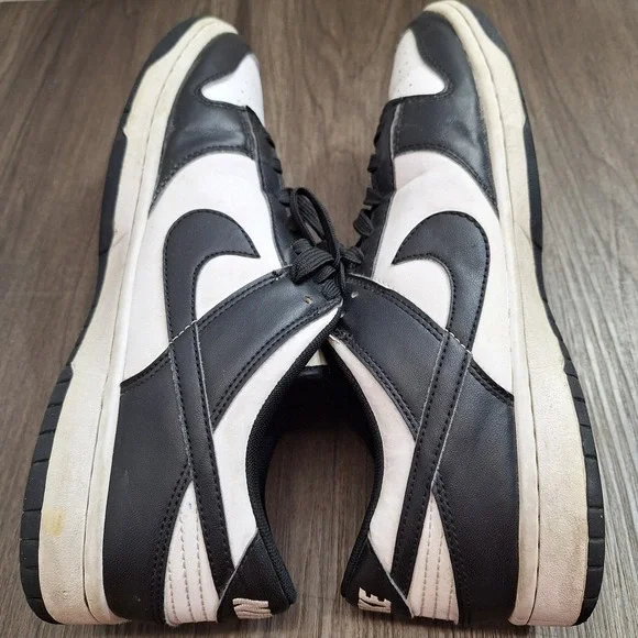 Nike Basketball Dunk Low Panda White Black Leather Sneakers Men's 11 DD1391-100 - Picture 4 of 12
